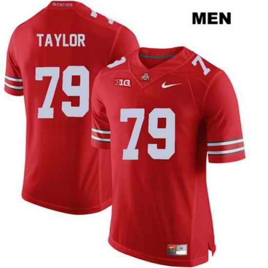 Brady Taylor Ohio State Buckeyes Authentic Nike Mens  79 Stitched Red College Football Jersey Jersey